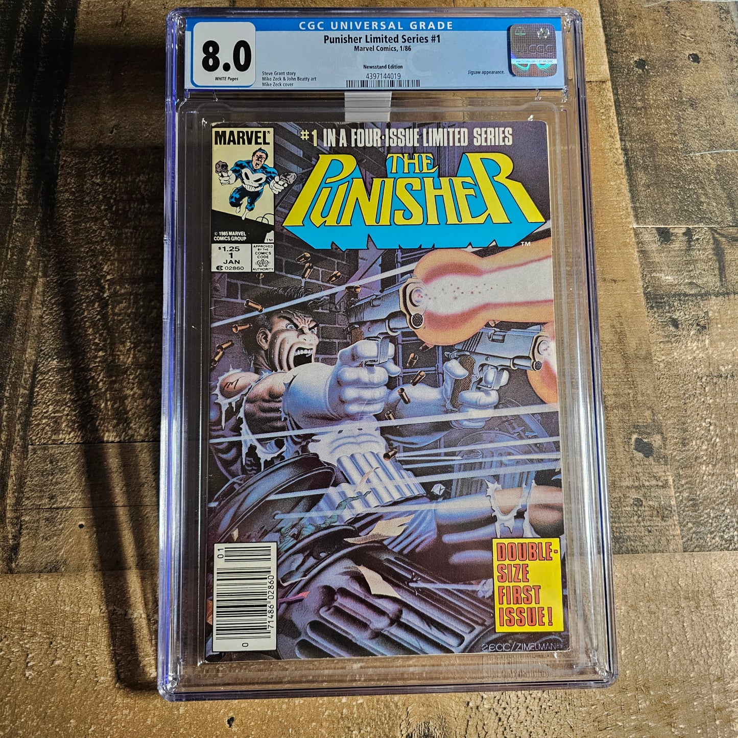 The Punisher Limited Series #1 1986 CGC 8.0 Newsstand