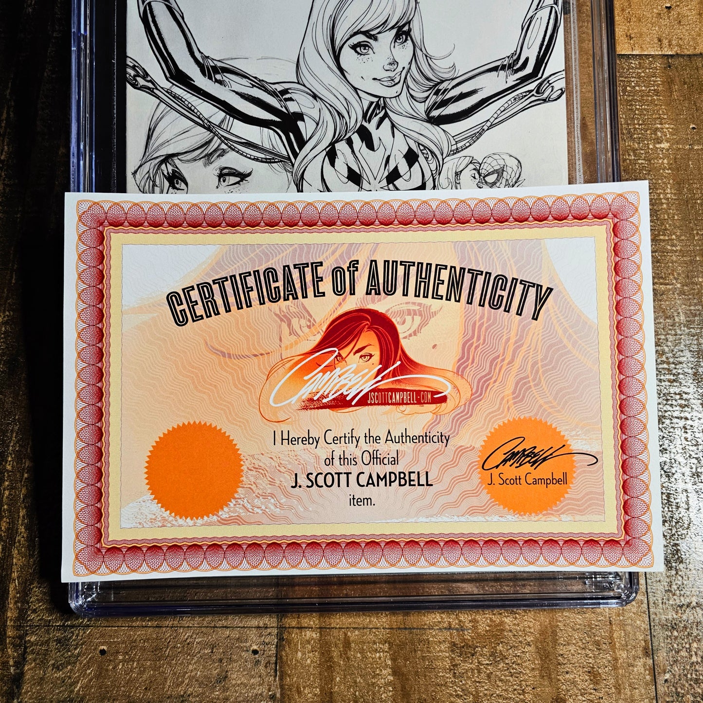 The Amazing Spiderman #15 J Scott Campbell Sketch Edition CGC 9.8