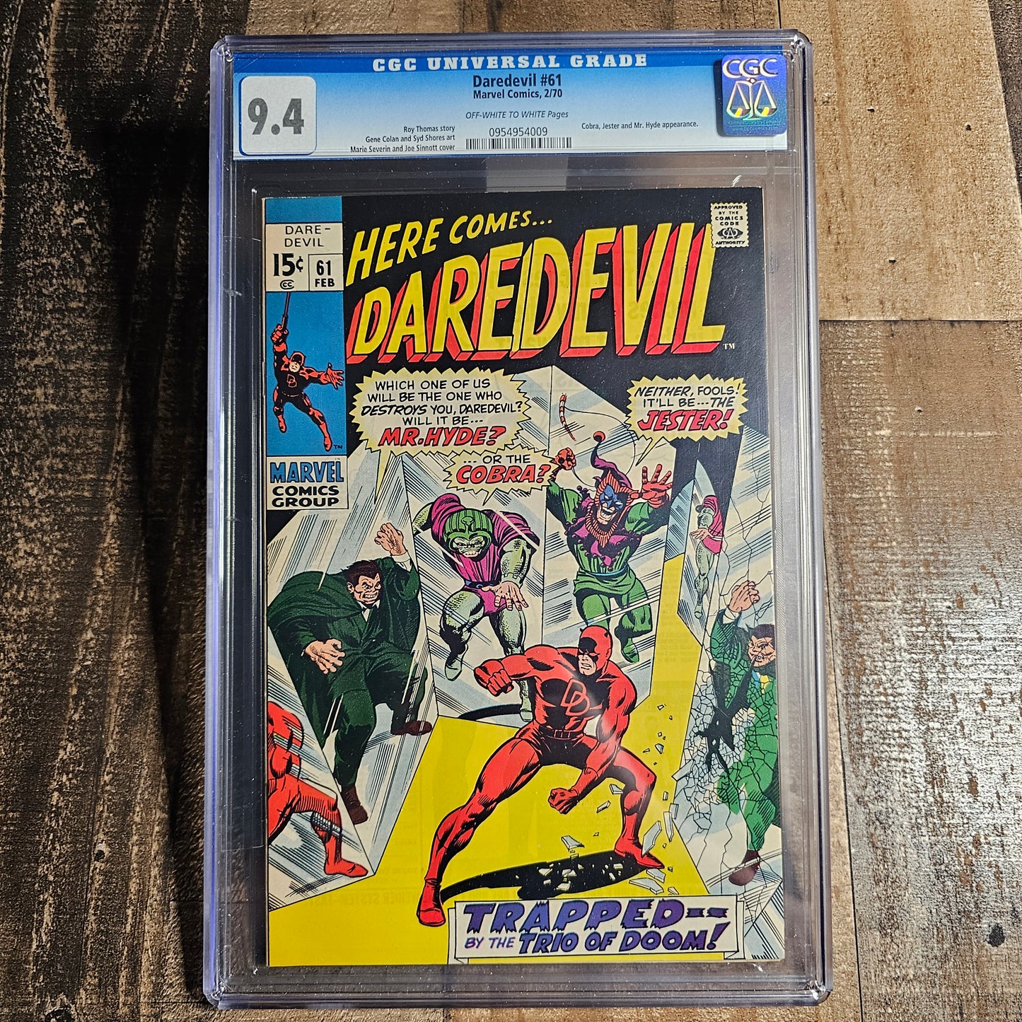 Daredevil #61 CGC 9.4 1970