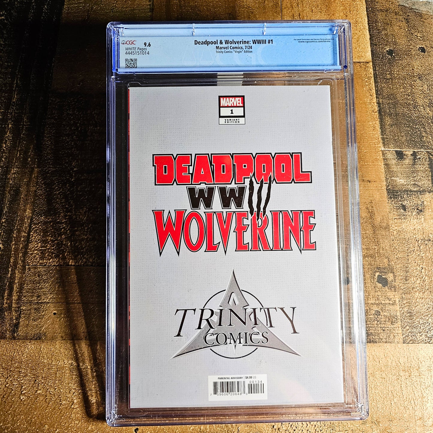 Deadpool & Wolverine: WWIII #1 2024 Trinity Comics "Virgin" Edition CGC 9.6