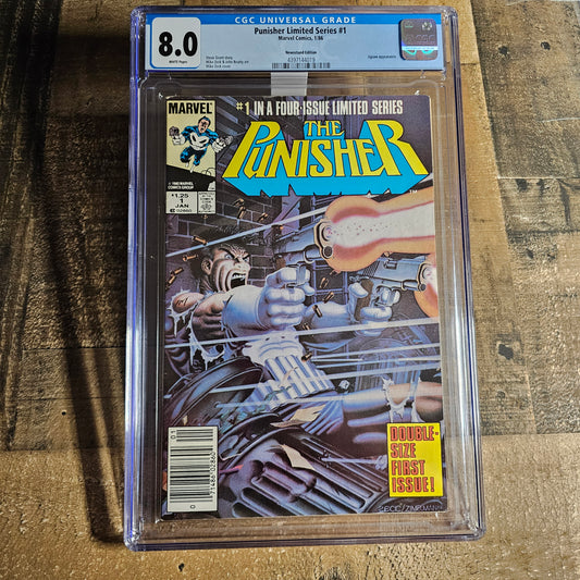 The Punisher Limited Series #1 1986 CGC 8.0 Newsstand